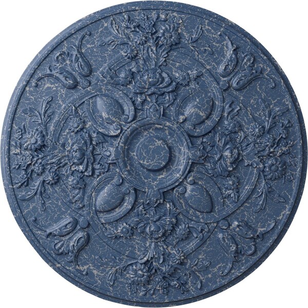 Ekena Millwork Baile Ceiling Medallion (Fits Canopies up to 6"), Hnd-Painted Americana Crackle, 31 1/4"OD x 2 1/4"P CM31BAAMC - main